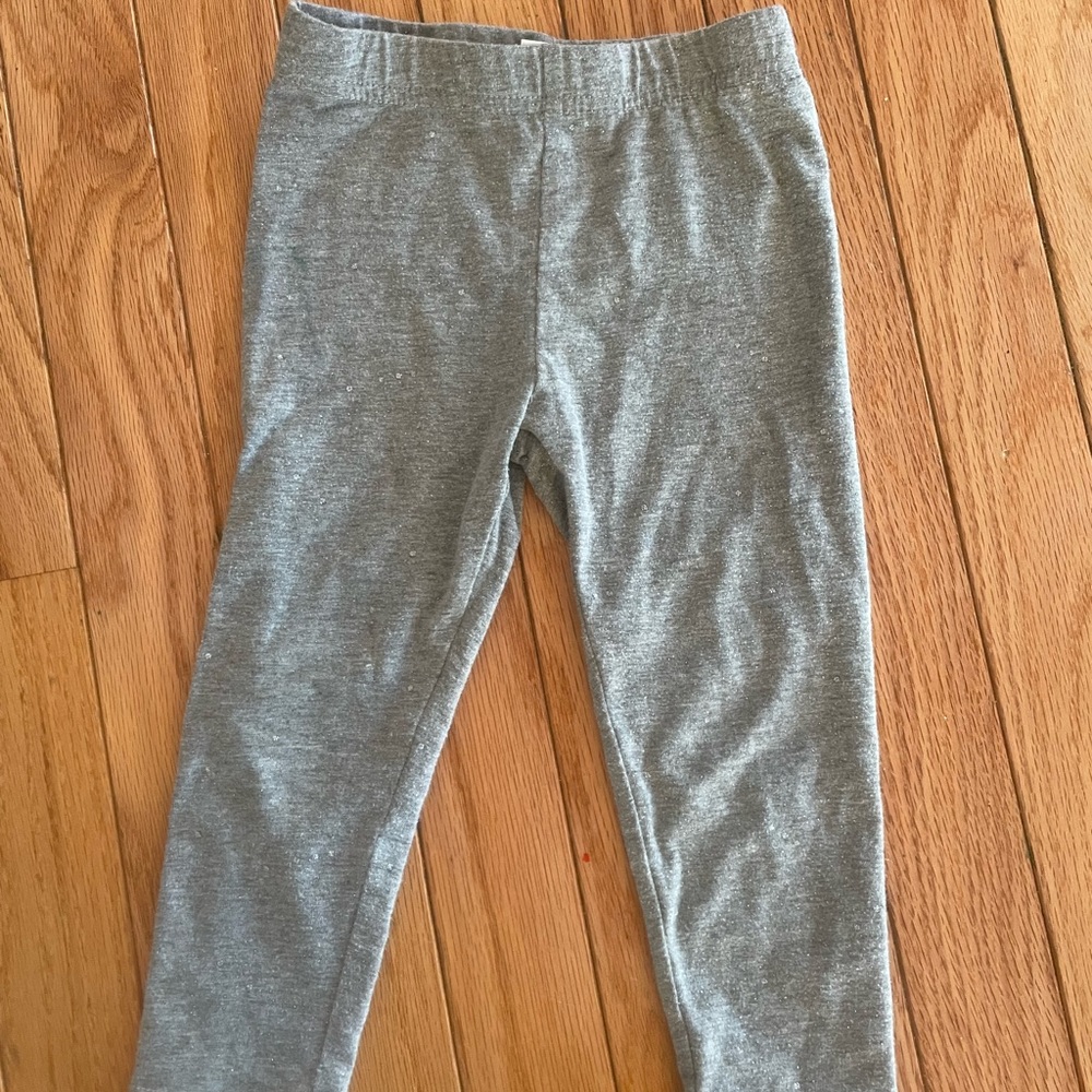 DISNEY Leggings Glitter Sparkle Toddler Girl Gray Size 24 months - Picture 1 of 5